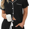 Cozy Short Sleeve Women's Pajama Set - Soft Button Down Sleepwear with Shorts (S-XXL)