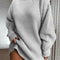 Chic Oversized Turtleneck Sweater Dress for Women - Elegant Mini Knit Dress for Autumn & Winter